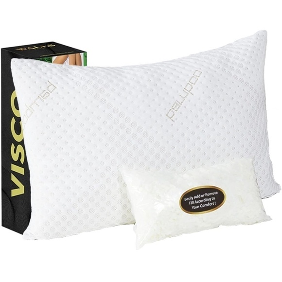 Brand New Cooling Memory Foam Pillow Side Stomach Back Sleeper Washable Bamboo - Picture 1 of 16